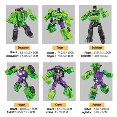 6 in 1 MINI Devastator Transformation Model MINI Devastator 22CM Action