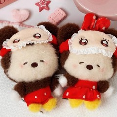 TOPTOY Squinting Sleepwear Series Plush Pendant Confirmed Blind Box Art Toys