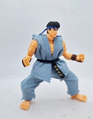 SU-RYU-GRY: 1/12 Grey Karate Gi uniform for JADA Street Fighter Ryu
