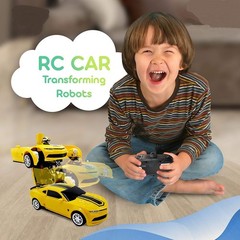Bumblebee Transformer Action Figures Robot Remote Control Toy Car for Boys