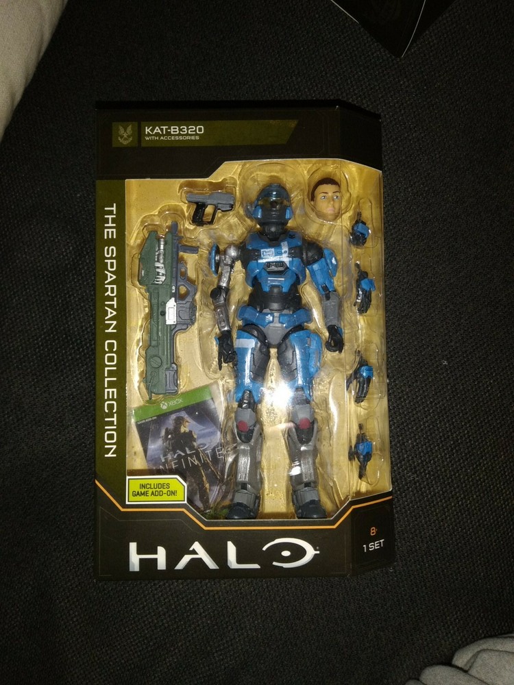 In Hand New Halo Infinite Spartan Collection KAT-B320 Figure W/ Game Add-On