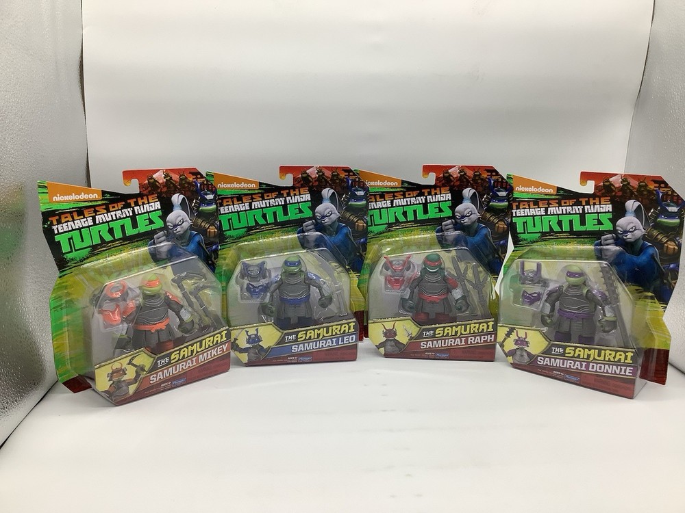 TMNT Samurai Turtles Set Of 4 Action Figures New Sealed