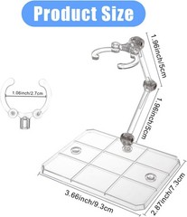 Universal Clear Plastic Figure Stand For SHF Mafex Figma 6″ Action Figure Base