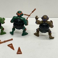 Vintage 1988 TMNT Ninja Turtles Playmates Leo, Raph, Donatello, Michelangelo