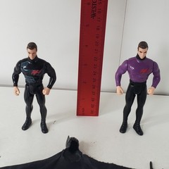 1990 The Dark Knight Collection Lot of 2 Bruce Wayne to Batman Action Figures