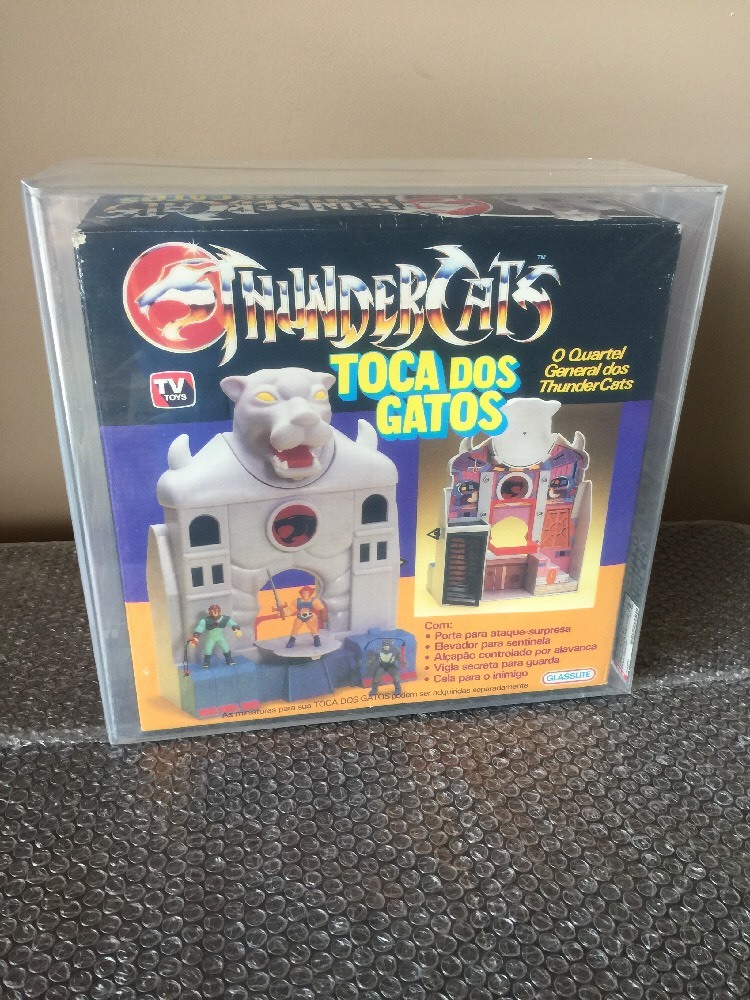 1986 Glasslite Thundercats Cat’s Lair AFA 75 Mini fig Brazil Release Catslair!!