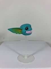 Plunderlings Captain Teel Smiling Teeth Head Lone Coconut Goblin Figure Teal