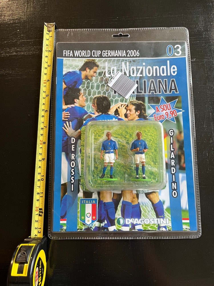Italy Team Figures De Rossi Gilardino Soccer World Cup 2006 DeAgostino 2.5″ tall