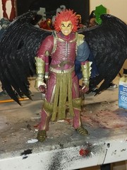 Marvel Legends, McFarlane size Custom Angel vs Fallen Angel figures