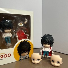 1. L Lawliet Nendoroid 1200 Death Note Interchangeable Face Anime Model Toy