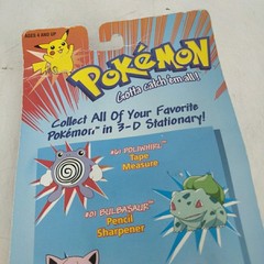 Pokemon 1999 Blastoise & Pikachu Pencils & Topper Pokemon Sealed