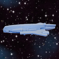 3D Printed Star Wars Gozanti Class Cruiser for SW Aramda