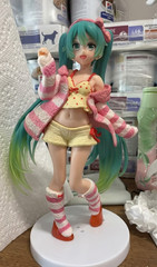20cm Hatsune Miku Pajamas Ver Anime PVC Figure Standing Model Toy Gift