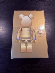 Bearbrick 400% and 100% Mastermind Japan Gold Chrome As New