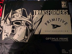 2017 SDCC Transformers Primitive Skateboarding OPTIMUS PRIME/Shreddicus Maximus