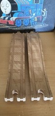 Authentic Learning Curve Wooden Thomas Train Ascending Tracks!