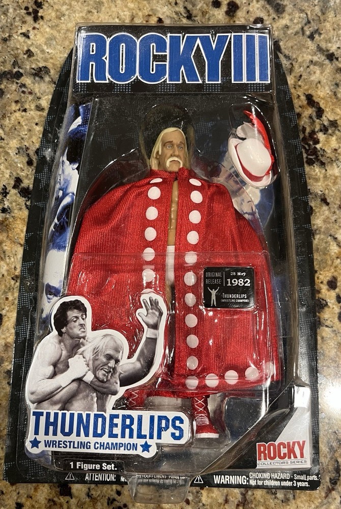 Jakks Pacific Rocky III Thunderlips Figure – Hulk Hogan WWF WWE Wrestling RARE!