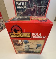 Kenner Robin Hood Battle Wagon Net Launcher Bola Bomber Figures Sealed! Lot (A)