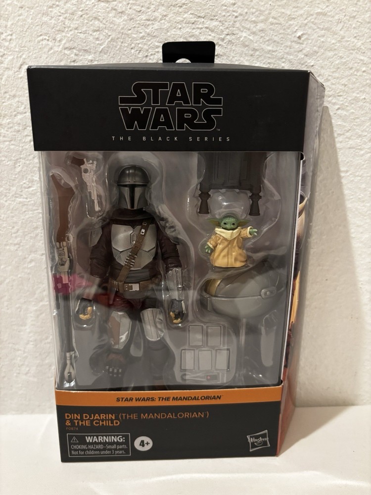 Star Wars Black Series The Mandalorian Din Djarin and The Child (Grogu) LOT H