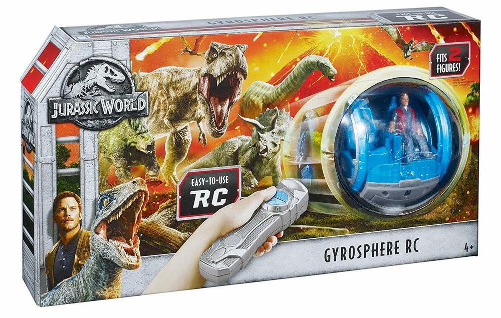 Jurassic World Remote Control Gyrosphere Fits 2 Figures Easy To Use Ages 4+