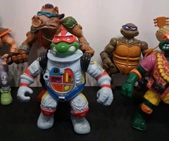Vintage TMNT Mixed Lot of 8 Playmates 1990s Rocksteady Casey Jones & MORE!! Good