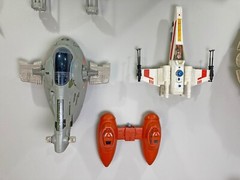 Vintage Star Wars Vehicle Wall Mount Bracket Display Stand X-Wing Falcon TIE