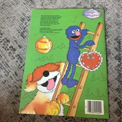 Vintage Sesame Street Christmas Coloring Book 1985 Rare Honkers Sherlock Hemlock