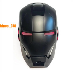 US STOCK Autoking Iron Man Full Black MK5 Helmet Electronic Voice Activated Mask