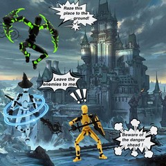 Titan 13 T13 Action Figure Assembly Completed, 5-Pack T 13 Action Figure, Luc…