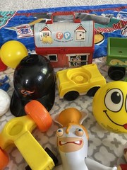 Lot Of 60 Vtg Kids Toys Figures Mixed Lot Fun 70s 80s 90s Y2K Fisher price Disne