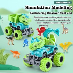 Dinosaur Monster Truck Toys Set for Boys 3-5 Years with Mini Dinosaur Figures