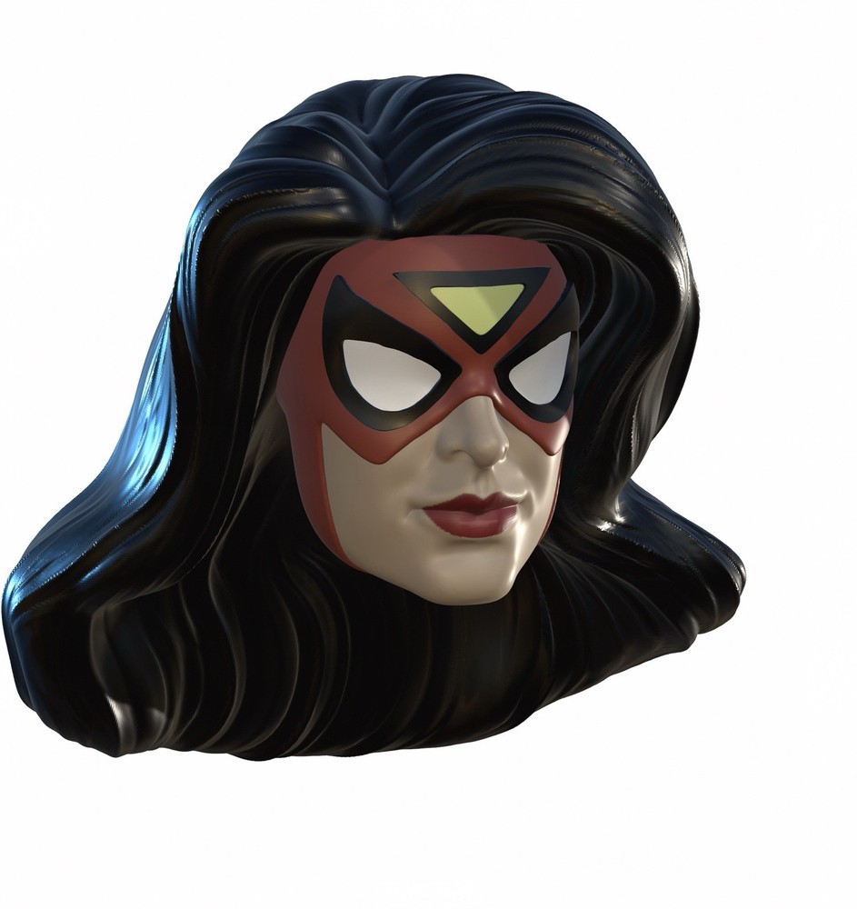 Arachnoid Lady Custom Action Figure Head 1:9 or 1:6 Mego
