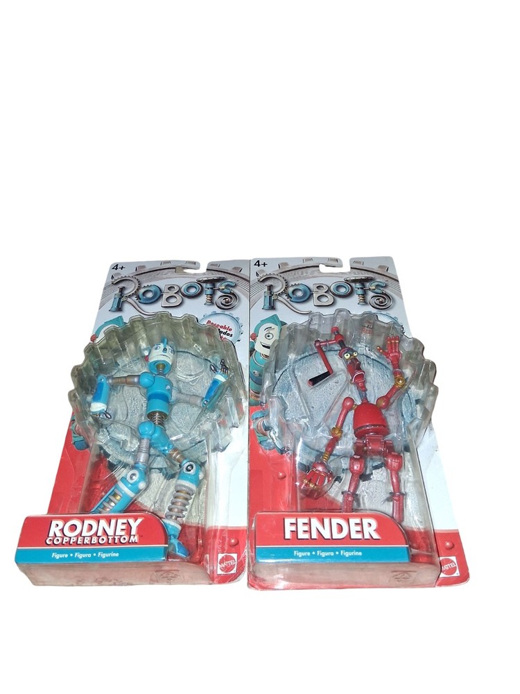 ROBOTS Movie 7″ Fender & Rodney Action Figures Sealed – New – Rare Hard To Find!
