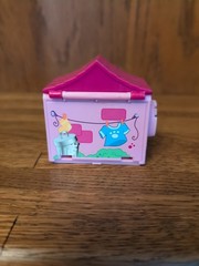 Puppy In My Pocket Lot – 3 Dog Houses & 3 Flocked Puppy Figures 2007 MEG