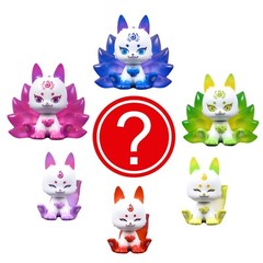 Qualia Gashapon Rainbow Nine Tail Fox Figure Surprise Blind Box Capsule Toy