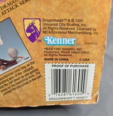Vintage 1995 Kenner Dragonheart Hewe Action Figure MOC Sealed NIP Rare