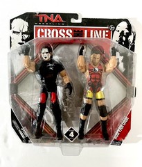 STING & ROB VAN DAM TNA Impact Cross the Line Jakks Pacific(NEW)