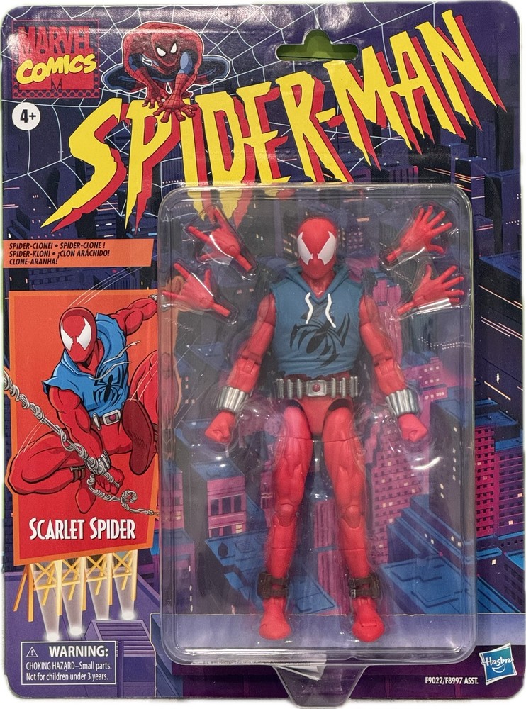 Marvel Legends Spider-Man Comic Retro Scarlet Spider 6-Inch Action Figure Hasbro