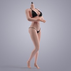 ANT AB001W 1:6 Female Large Bust Breast Body 12in Pale Skin Seamless Figure Toys
