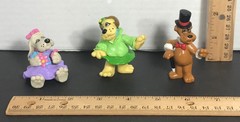 POUND PUPPIES Lot of 3 PVC Miniatures VIOLET Bright Eyes BARKERVILLE 1986 Tonka