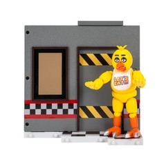 FNAF Five Nights at Freddy’s Jazwares Classic Chica Office Set 5″ Figure DAMAGE