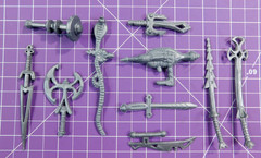 Vintage Imperial Dragons Knights And Daggers Lot Of 9 Silver Weapons (x9)