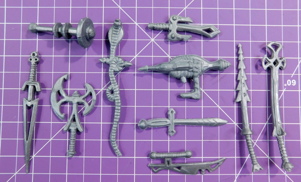 Vintage Imperial Dragons Knights And Daggers Lot Of 9 Silver Weapons (x9)