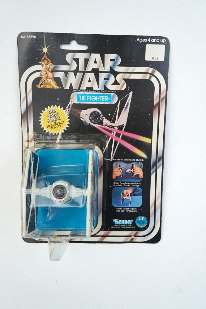 Star Wars 1978 Die cast Imperial TIE Fighter MOC 12 Back