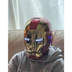 Autoking Iron Man Mask Mk5 1:1 Helmet Wearable Voice Touch Cosplay Props Jarvis
