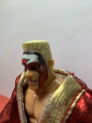 1999 WCW Evolution Of Sting Figure with Red & Gold Robe Red White & Black Face