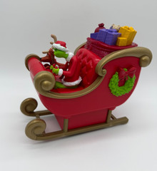 2018 Dr Seuss The Grinch Movie Sleigh Time Push and Go Action Toy Vehicle