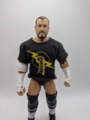 WWE Elite Series 11 CM Punk Action Figure with Shirt RARE 2010 2011