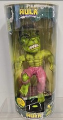 2002 Incredible Hulk Marvel Way Out Toys Talking Light Up Eyes Bobble Head Rare