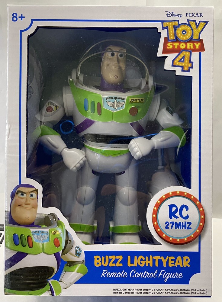 DISNEY Toy Story 4 Buzz Lightyear Remote Control Figure Retractable Wings NEW